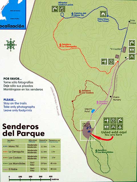 Parque Natural Metropolitano - Map